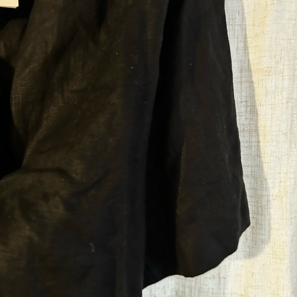 DISSH Black Linen Blazer with Decorative Gold Button - Picture 7 of 8